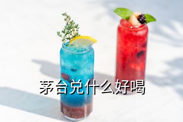 茅臺兌什么好喝