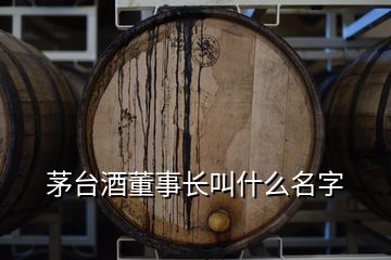 茅臺酒董事長叫什么名字