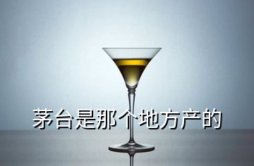 茅臺(tái)是那個(gè)地方產(chǎn)的