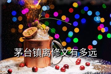 茅臺(tái)鎮(zhèn)離修文有多遠(yuǎn)