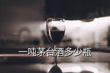 一噸茅臺(tái)酒多少瓶