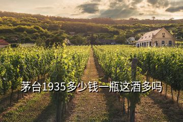 茅臺1935多少錢一瓶這酒多嗎