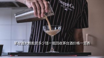 茅臺酒大概能賣多少錢一瓶回收茅臺酒價(jià)格一覽表