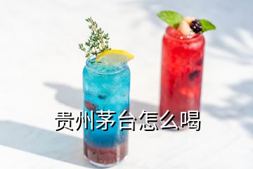 貴州茅臺怎么喝