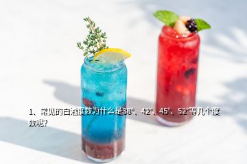 1、常見的白酒度數(shù)為什么是38°、42°、45°、52°等幾個度數(shù)呢？