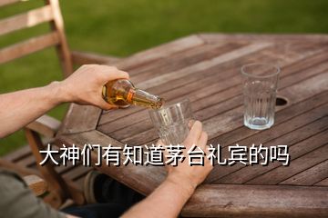 大神們有知道茅臺(tái)禮賓的嗎