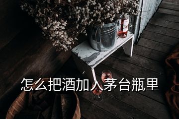 怎么把酒加入茅臺瓶里