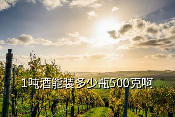 1噸酒能裝多少瓶500克啊