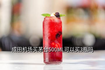 成田機場買茅臺500ML可以買3瓶嗎