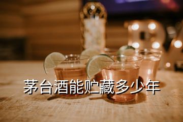 茅臺酒能貯藏多少年