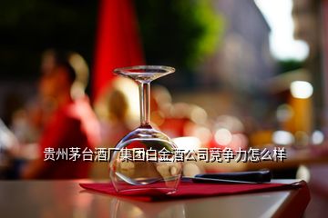 貴州茅臺酒廠集團(tuán)白金酒公司競爭力怎么樣