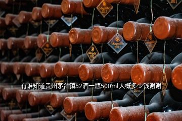 有誰知道貴州茅臺鎮(zhèn)52酒一瓶500ml大概多少錢謝謝