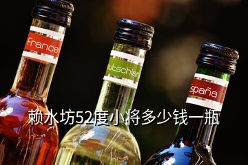 賴水坊52度小將多少錢一瓶