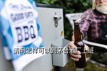 請問怎樣可以到茅臺酒廠上班