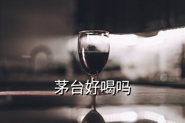 茅臺(tái)好喝嗎