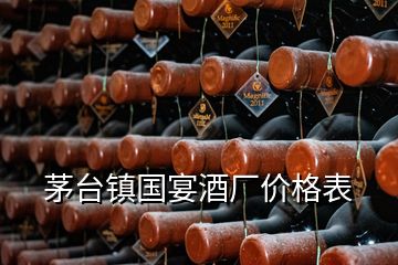 茅臺鎮(zhèn)國宴酒廠價格表