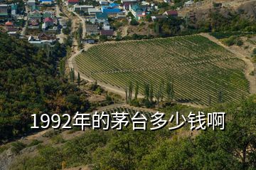 1992年的茅臺(tái)多少錢(qián)啊