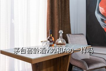 茅臺(tái)窖齡酒v30和A30一樣嗎