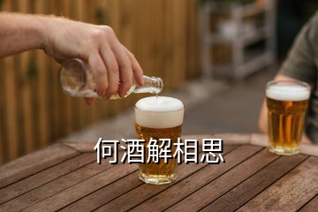 何酒解相思