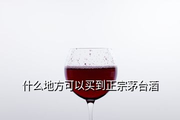 什么地方可以買(mǎi)到正宗茅臺(tái)酒