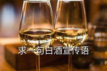 求一句白酒宣傳語