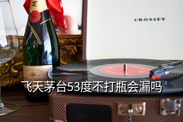 飛天茅臺(tái)53度不打瓶會(huì)漏嗎