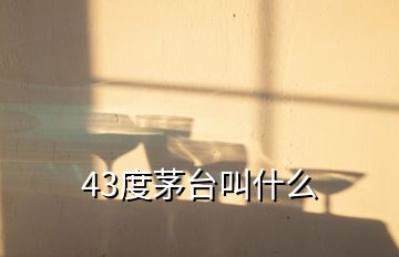 43度茅臺(tái)叫什么