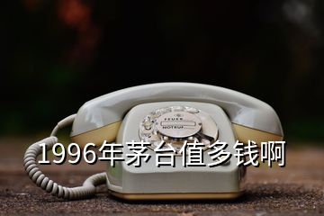 1996年茅臺值多錢啊