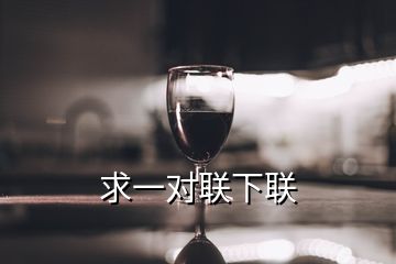 求一對聯(lián)下聯(lián)