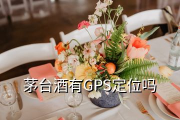 茅臺酒有GPS定位嗎