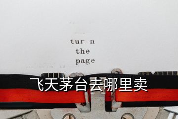 飛天茅臺(tái)去哪里賣