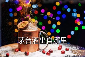 茅臺酒出自哪里