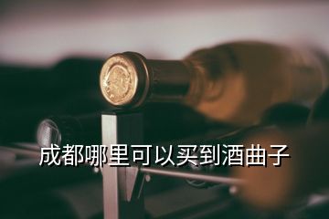 成都哪里可以買到酒曲子