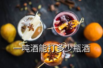 一噸酒能打多少瓶酒