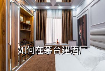 如何在茅臺建酒廠