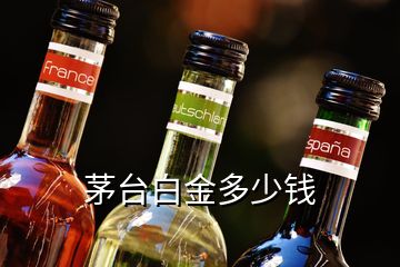 茅臺(tái)白金多少錢