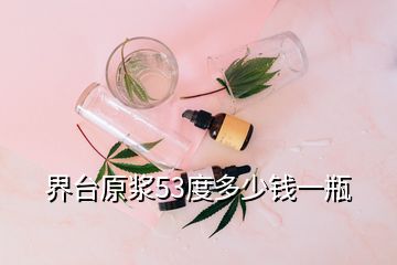 界臺(tái)原漿53度多少錢(qián)一瓶