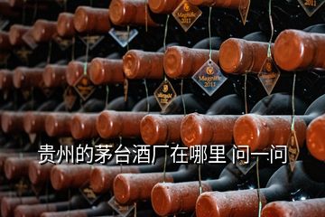 貴州的茅臺(tái)酒廠在哪里 問一問