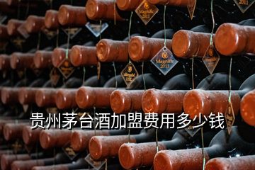 貴州茅臺(tái)酒加盟費(fèi)用多少錢