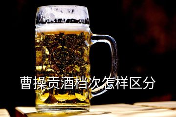 曹操貢酒檔次怎樣區(qū)分