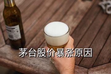 茅臺股價暴漲原因