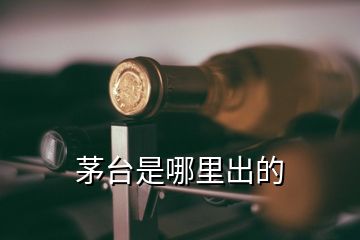 茅臺是哪里出的