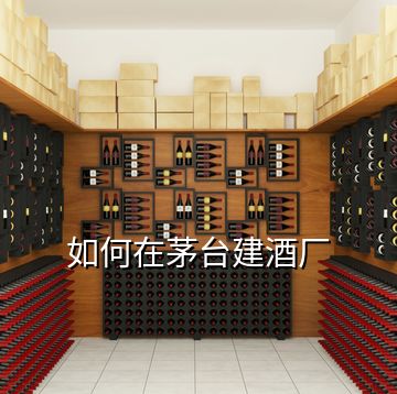 如何在茅臺(tái)建酒廠