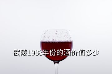 武陵1988年份的酒價(jià)值多少