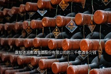 誰(shuí)知道湖南酒鬼酒股份有限公司的三千年酒多少錢(qián)