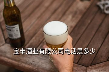 寶豐酒業(yè)有限公司電話是多少