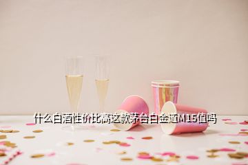 什么白酒性價(jià)比高這款茅臺(tái)白金道M15值嗎