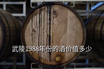 武陵1988年份的酒價值多少