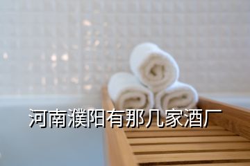 河南濮陽有那幾家酒廠