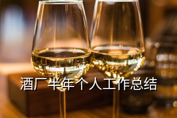 酒廠半年個(gè)人工作總結(jié)